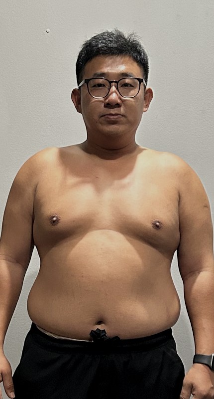Colin before training, heavier build